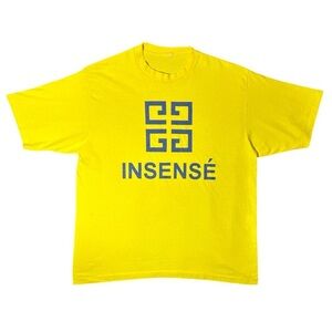 Vintage 80s Givenchy Insense Fragrance Perfume Promo Single Stitch T Shirt